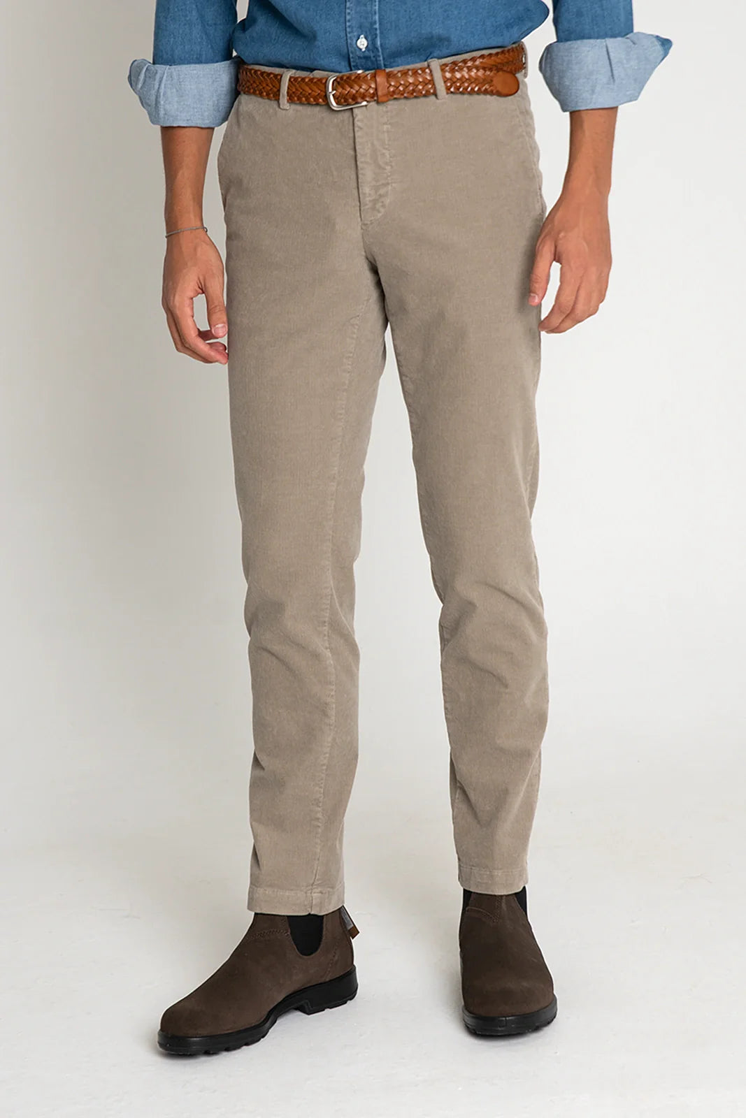 PANTALÓN CHINO PANA BEIGE