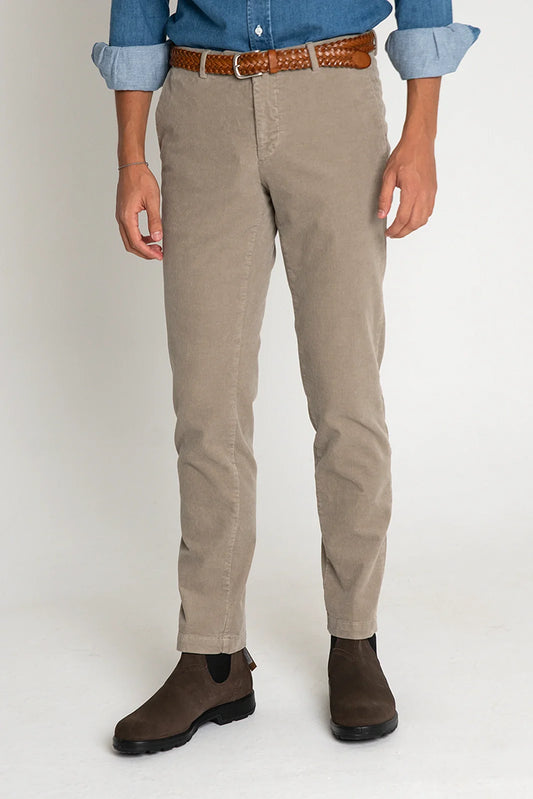 PANTALÓN CHINO PANA BEIGE