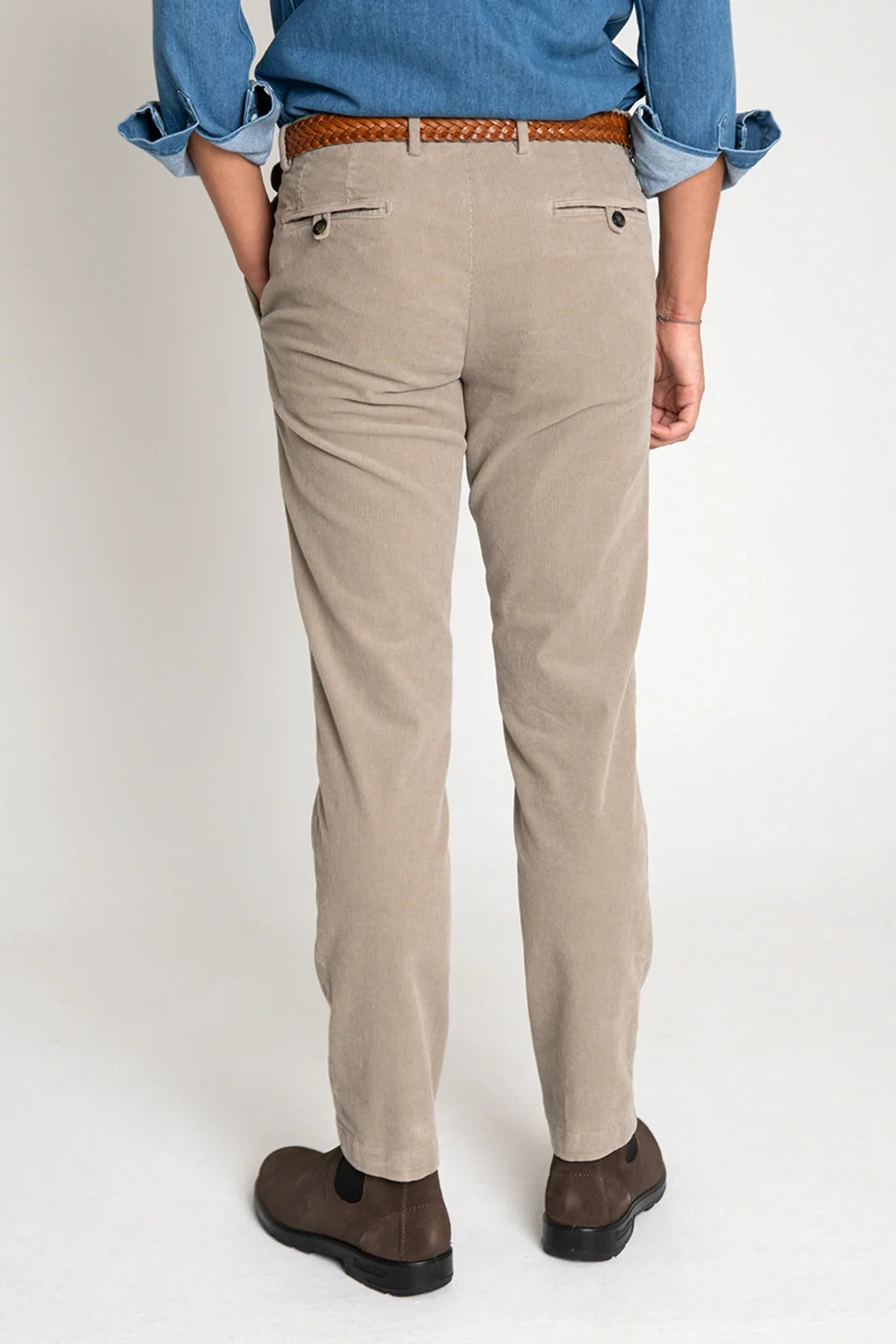 PANTALÓN CHINO PANA BEIGE