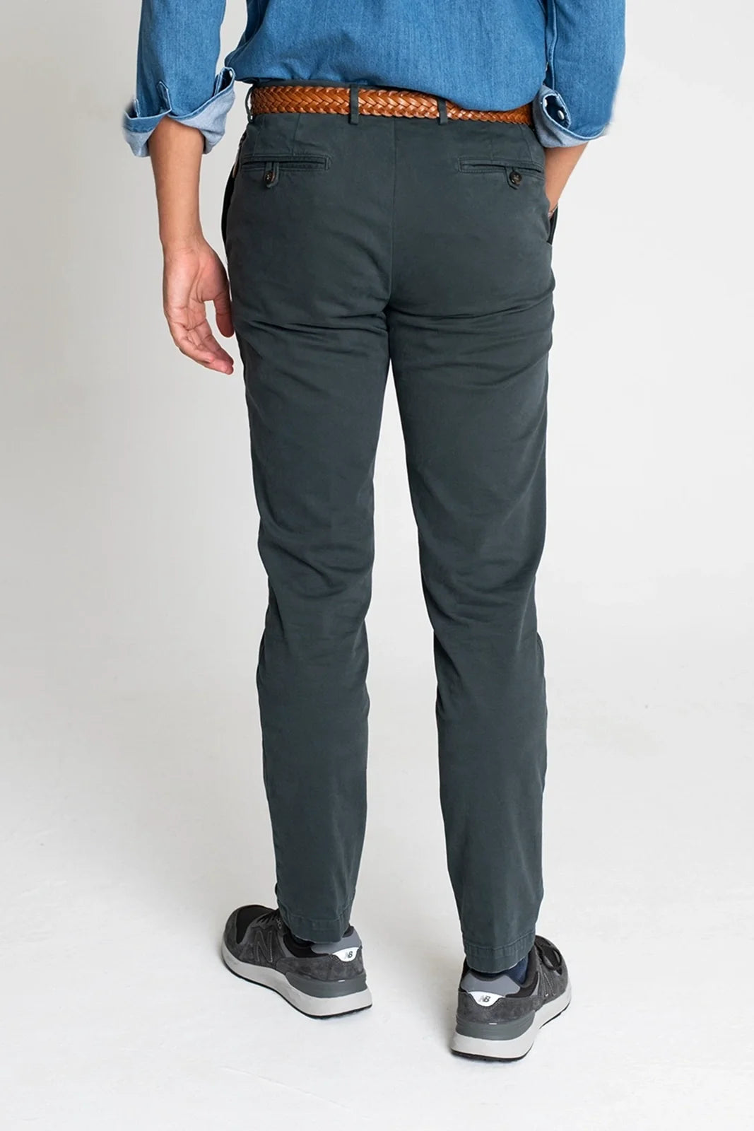 PANTALÓN CHINO AZUL VERDOSO