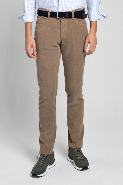 PANTALÓN 5 BOLSILLOS DE PANA TOSTADO