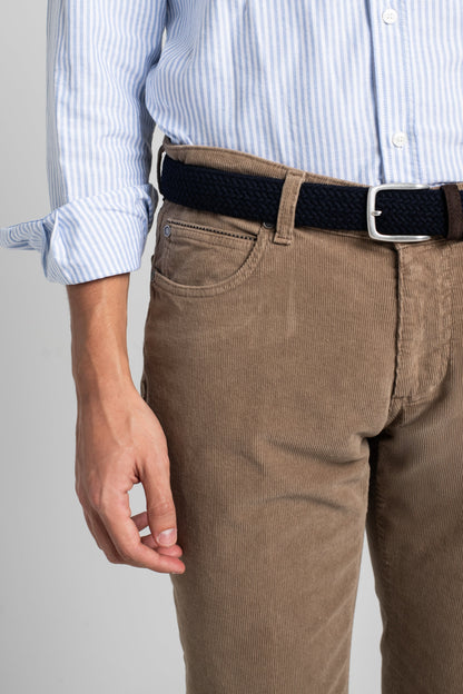 PANTALÓN 5 BOLSILLOS DE PANA TOSTADO