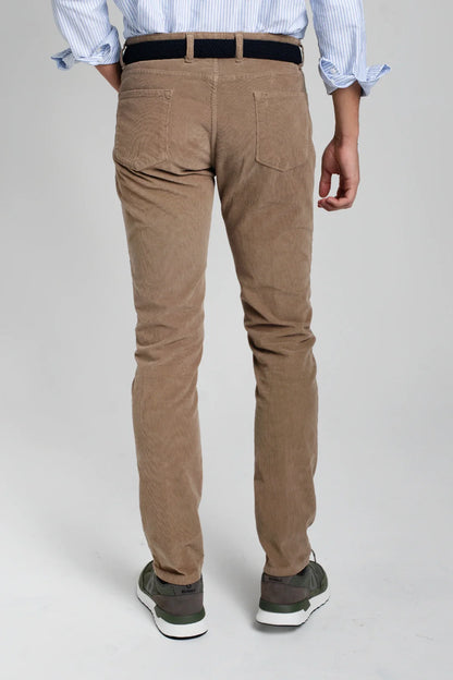 PANTALÓN 5 BOLSILLOS DE PANA TOSTADO