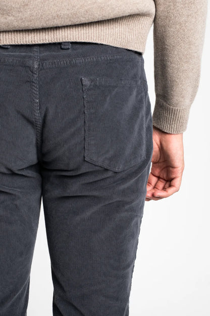 PANTALÓN 5 BOLSILLOS DE PANA GRIS