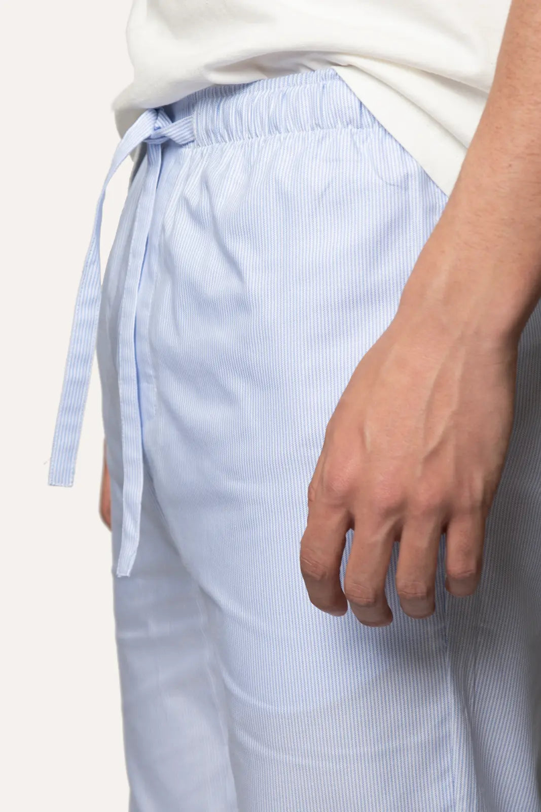 PANTALÓN DE PIJAMA RAYAS AZUL CLARO