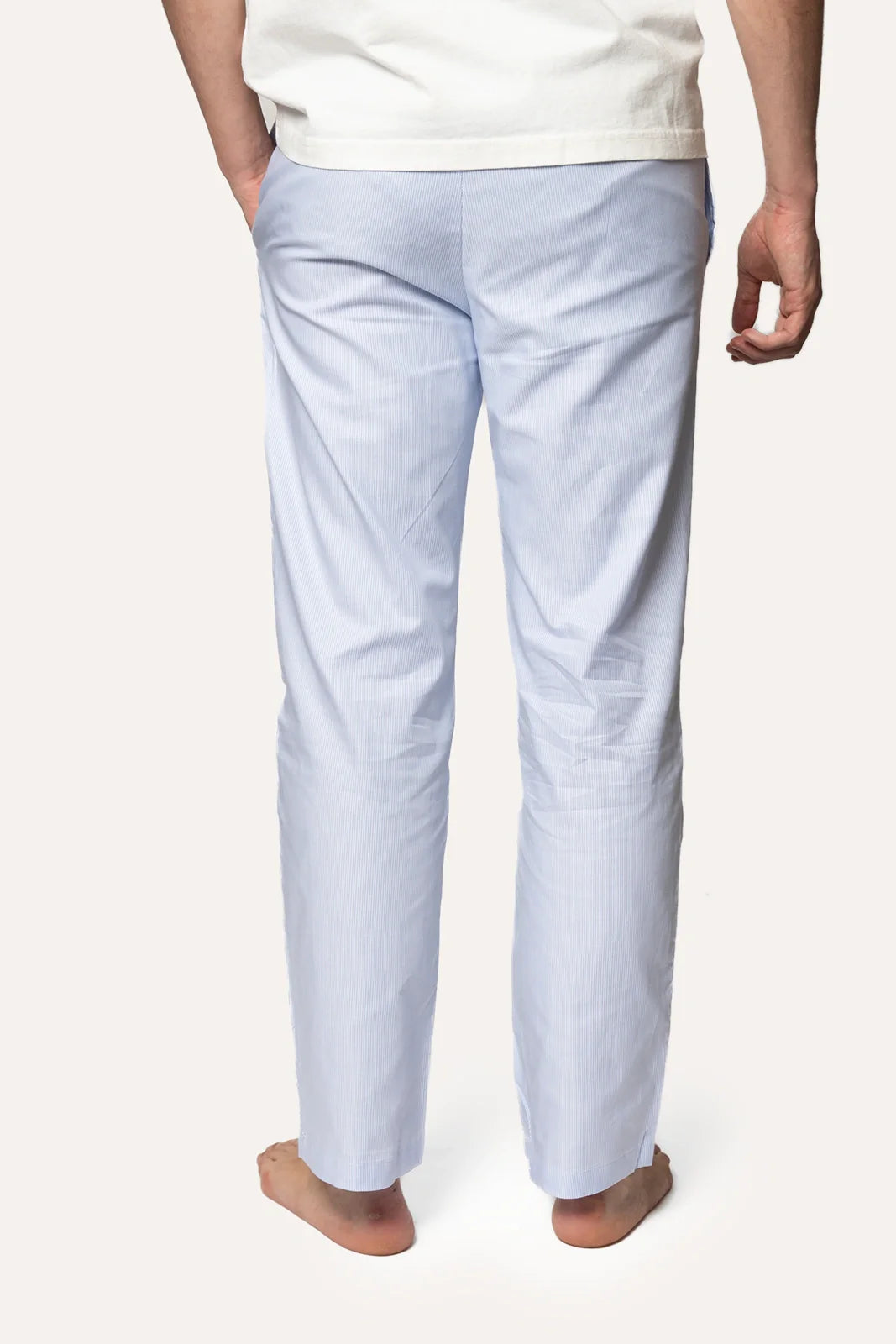 PANTALÓN DE PIJAMA RAYAS AZUL CLARO