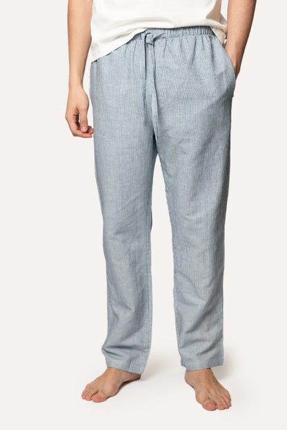PANTALÓN DE PIJAMA RAYAS AZUL MARINO
