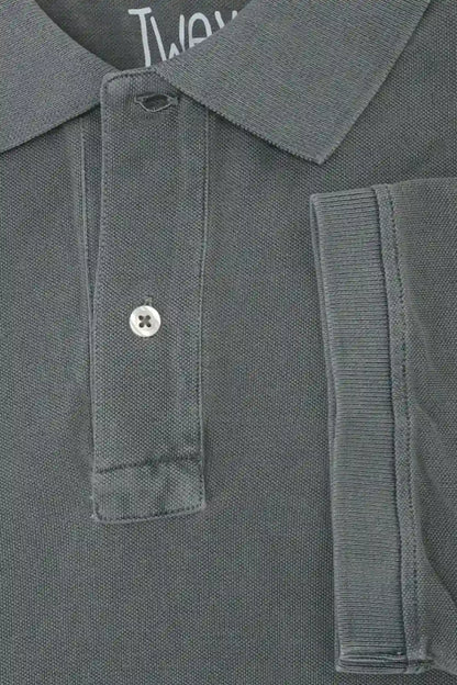 POLO PIQUÉ MANGA CORTA GRIS