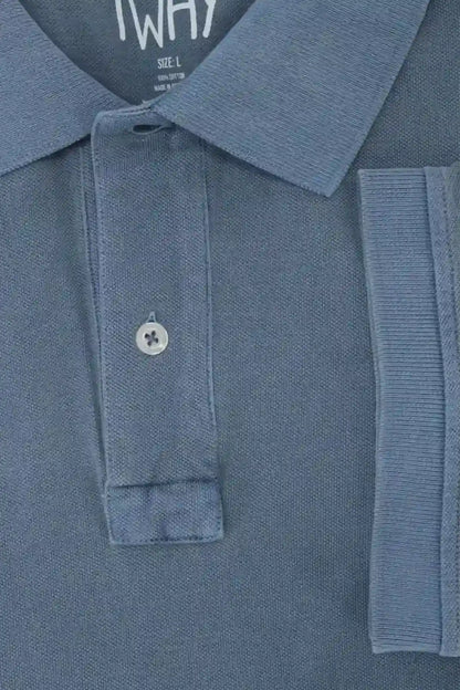 POLO PIQUÉ MANGA CORTA AZUL LAVADO