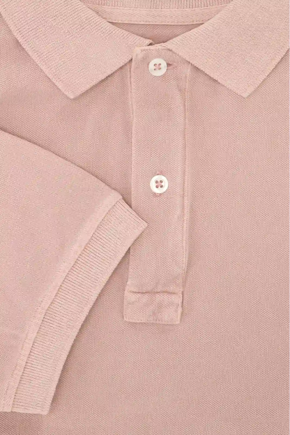 POLO PIQUÉ MANGA CORTA ROSA