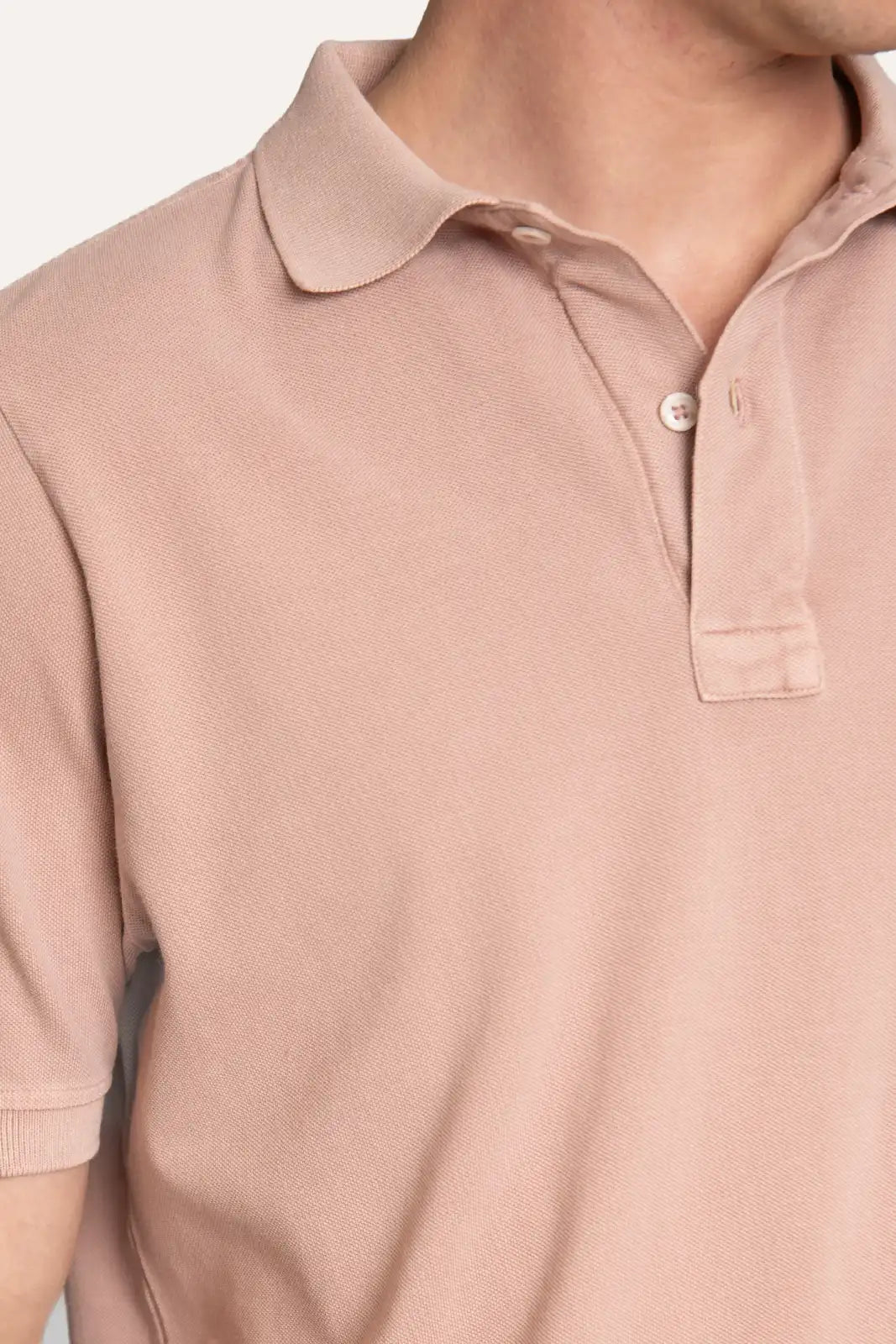 POLO PIQUÉ MANGA CORTA ROSA