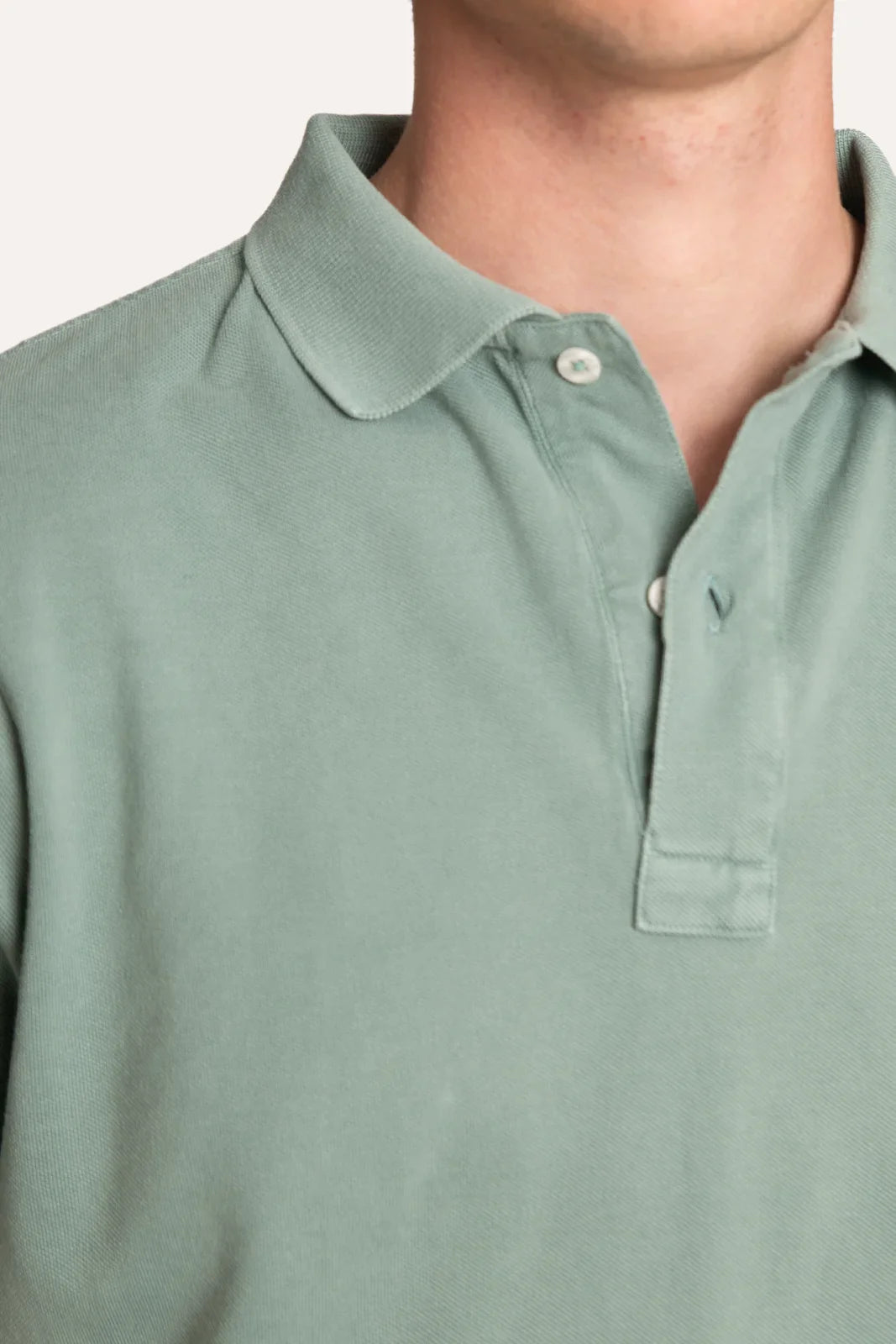 POLO PIQUÉ MANGA CORTA VERDE CLARO