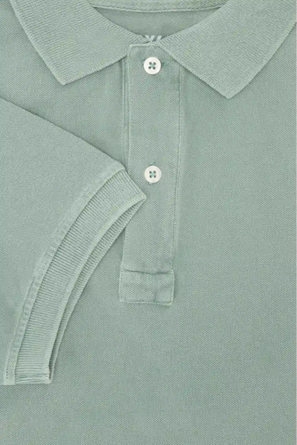 POLO PIQUÉ MANGA CORTA VERDE CLARO