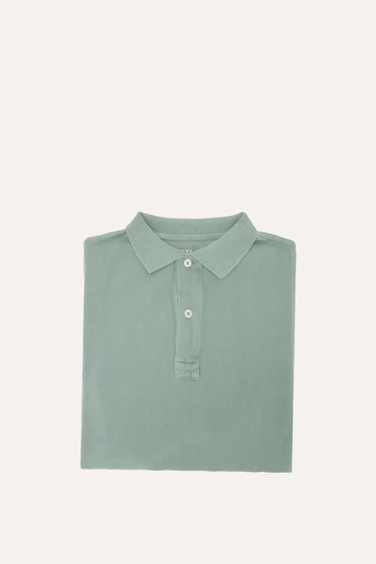 POLO PIQUÉ MANGA CORTA VERDE CLARO