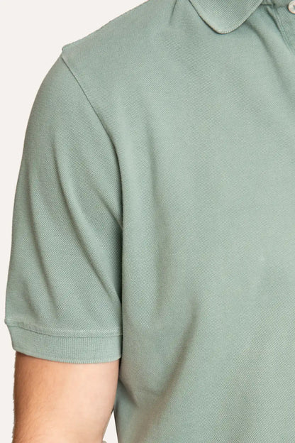 POLO PIQUÉ MANGA CORTA VERDE CLARO
