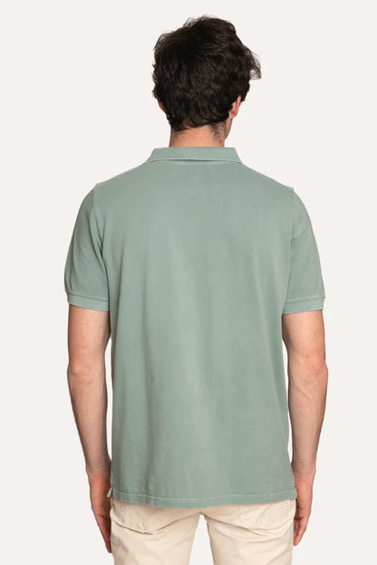 POLO PIQUÉ MANGA CORTA VERDE CLARO