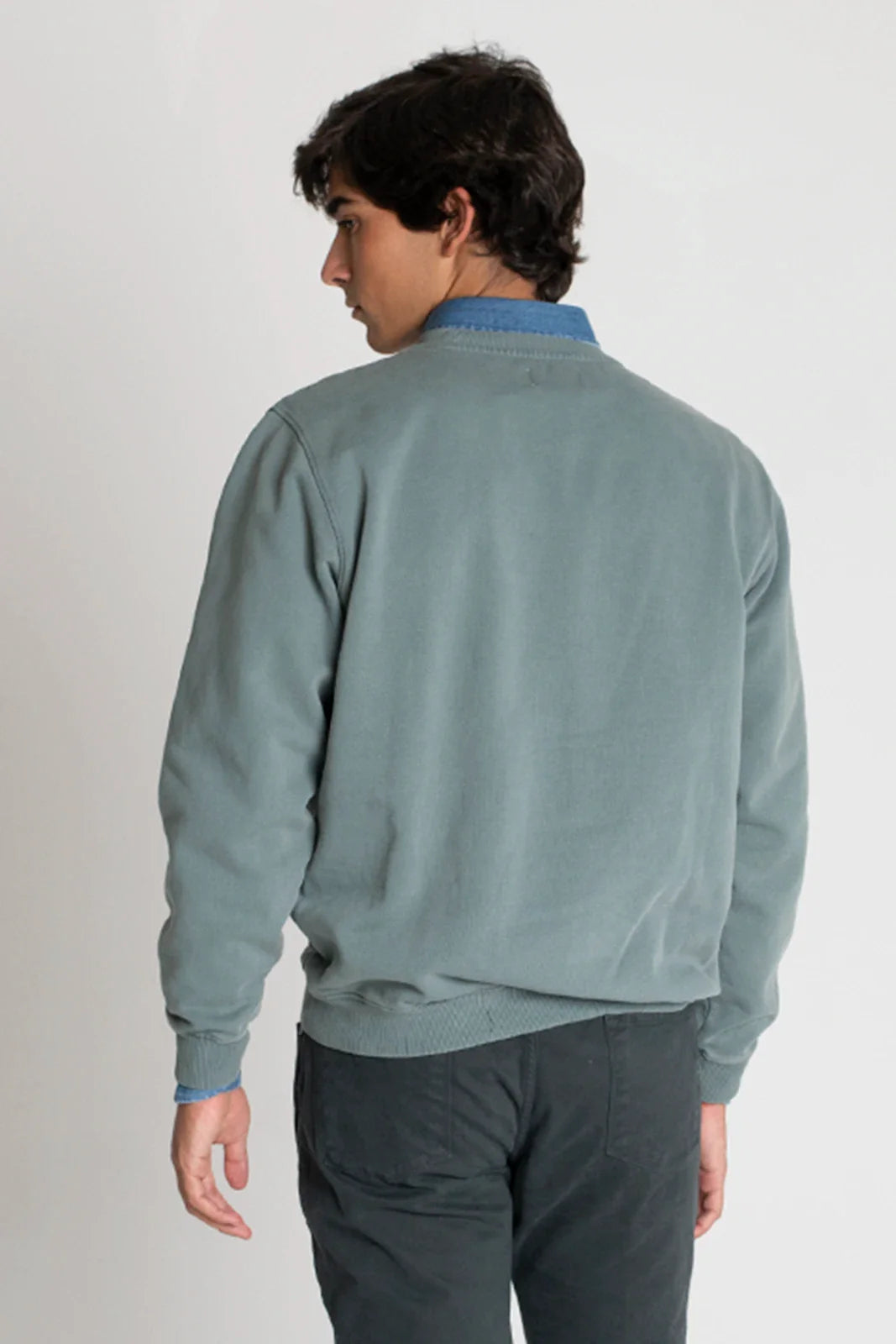 SUDADERA CUELLO CAJA VERDE