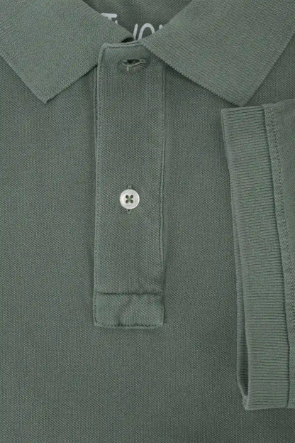 POLO PIQUÉ MANGA CORTA VERDE LAVADO