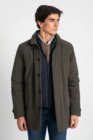 GABARDINA VERDE ACOLCHADA HOMEWARD